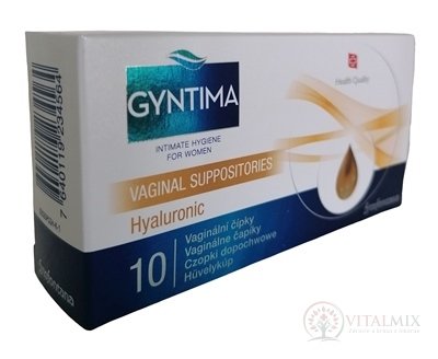 Fytofontana GYNTIMA Hyaluronic Vaginálne čapíky (inov.2020) 1x10 ks