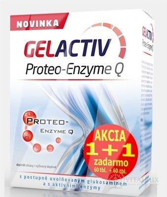 GELACTIV Proteo-Enzyme Q Akcia 1+1 tbl 60+60 zadarmo (120 ks)