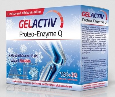 GELACTIV Proteo-Enzyme Q Vianoce 2015 tbl 130+30 navyše (160 ks)