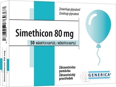 GENERICA Simethicon 80 mg cps mol 1x50 ks