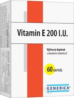 GENERICA Vitamin E 200 I.U. cps 1x60 ks