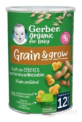 Gerber Organic CHRUMKY Kukurično-ovsené arašidové (od ukonč. 12. mesiaca) 1x35 g