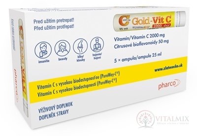 Gold-Vit C 2000 mg shot ampuly 5x25 ml