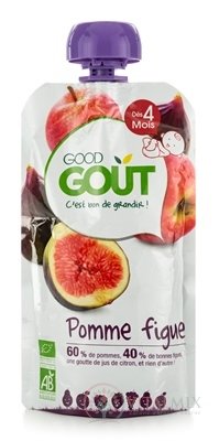 Good Gout BIO Jablko a figy ovocný príkrm (od ukonč. 4. mesiaca) 1x120 g