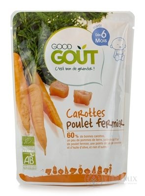 Good Gout BIO Mrkva s farmárskym kuriatkom príkrm (od ukonč. 6. mesiaca) 1x190 g