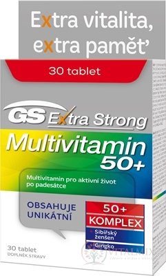 GS Extra Strong Multivitamín 50+ tbl 1x30 ks