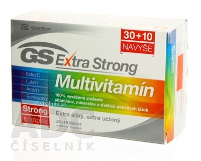 GS Extra Strong Multivitamín tbl 30+10 navyše (40 ks)