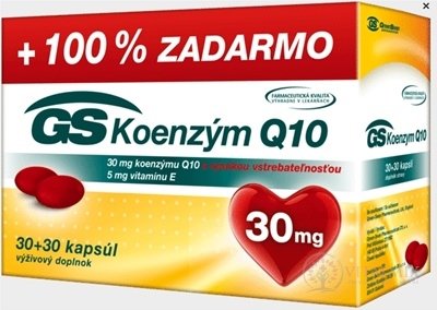 GS Koenzým Q10 30 mg cps 30+30 zadarmo (60 ks)