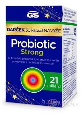 GS Probiotic Strong Darček cps 70+30 navyše (100 ks)
