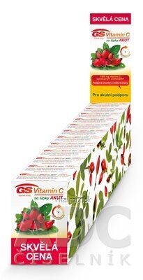 GS Vitamín C 1000 so šípkami AKUT barketa tbl 12x10 ks, 1x1 set