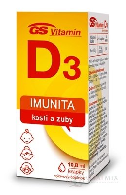 GS Vitamin D3 kvapky 1x10,8 ml