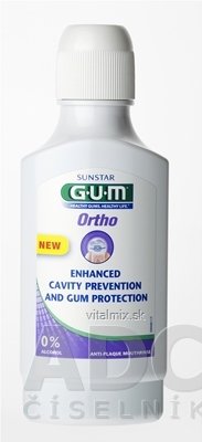 GUM Ortho ústny výplach pre nositelov strojčekov 1x300 ml