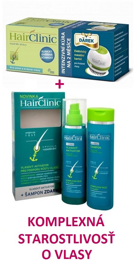 HairClinic VEĽKÝ SET 120cps+aktivátor+šampón ZDARMA