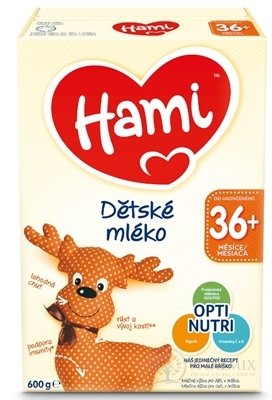 Hami detské mlieko (od ukonč. 36. mesiaca) mliečna výživa pre deti v prášku 1x600 g