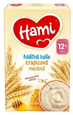 Hami mliečna kaša krupicová medová (od ukonč. 12. mesiaca) 1x225 g