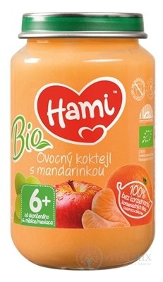 Hami ovocný príkrm BIO Ovocný koktail s mandarinkou (od ukonč. 6. mesiaca) 1x200 g