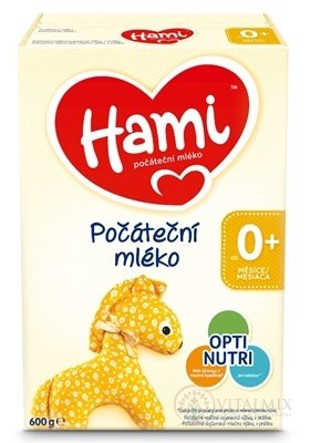 Hami počiatočné mlieko (od narodenia), počiatočná dojčenská mliečna výživa v prášku 1x600 g