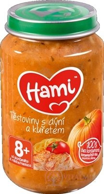 Hami príkrm Cestoviny s tekvicou a kuraťom mäsovo-zeleninový (od ukonč. 8. mesiaca) 1x200 g