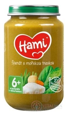 Hami príkrm Špenát s morskou treskou (od ukonč. 6. mesiaca) 1x200 g