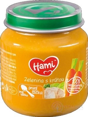 Hami príkrm Zelenina s morkou prvá lyžička (od ukonč. 4. mesiaca) 1x125 g