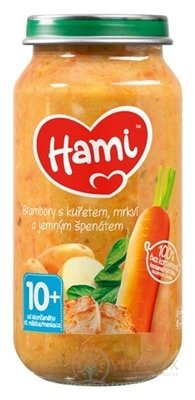 Hami príkrm Zemiaky s kuraťom, mrkvou a jemným špenátom (od ukonč. 10. mesiaca) 1x250 g