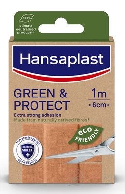 Hansaplast GREEN & PROTECT udržateľná náplasť, 1m x 6cm 1x1 ks