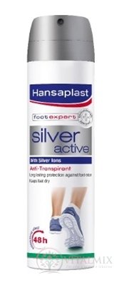 Hansaplast SILVER Active Sprej na nohy Antiperspirant (48 h) 1x150 ml