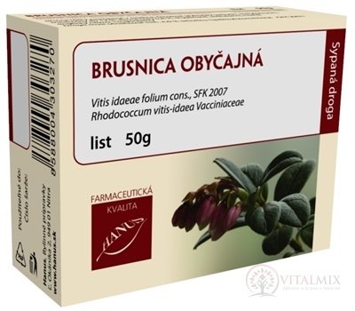 HANUS BRUSNICA OBYČAJNÁ LIST vákuové bal. 1x50 g