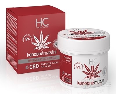 Health Culture Konopné mazanie hrejivé s CBD krém 1x125 ml