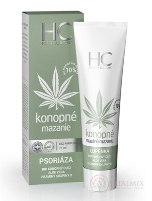 Health culture Konopné mazanie PSORIÁZA ung 1x75 ml