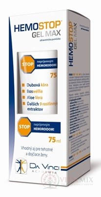 HemoStop Gél Max stop hemoroidom 1x75 ml