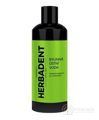 HERBADENT Original Bylinná ÚSTNA VODA 1x400 ml