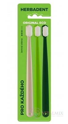 HERBADENT Original ECO zubná kefka Jemná 1x3 ks