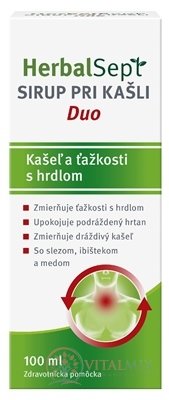 HerbalSept SIRUP PRI KAŠLI Duo 1x100 ml