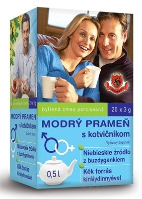 HERBEX MODRÝ PRAMEŇ s kotvičníkom bylinná zmes 20x3 g (60 g)