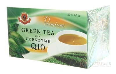 HERBEX Premium GREEN TEA S Q10 zelený čaj 20x1,5 g (30 g)