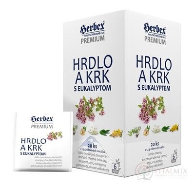 HERBEX Premium HRDLO A KRK s eukalyptom bylinná zmes, čaj 20x1,5 g (30 g)