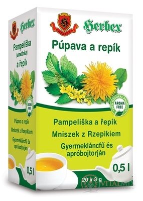 HERBEX Púpava a repík záparové vrecká 20x3 g (60 g)