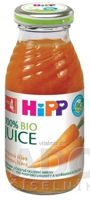 HiPP 100 % BIO Mrkvová šťava (od ukonč. 4. mesiaca) 1x200 ml