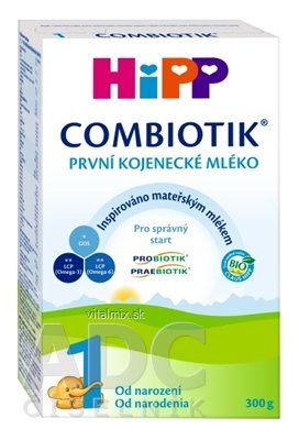 HiPP 1 BIO Combiotik (inov.2020)  počiatočná mliečna dojč. výživa (od narodenia) 1x300 g