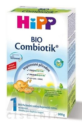 HiPP 1 BIO Combiotik počiatočná mliečna dojč. výživa (od narodenia) 1x300 g