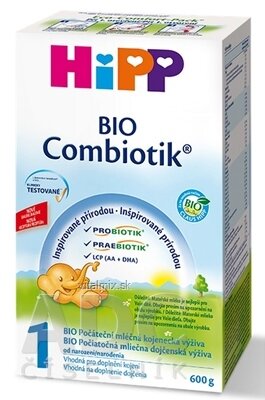 HiPP 1 BIO Combiotik počiatočná mliečna dojč. výživa (od narodenia) 1x600 g