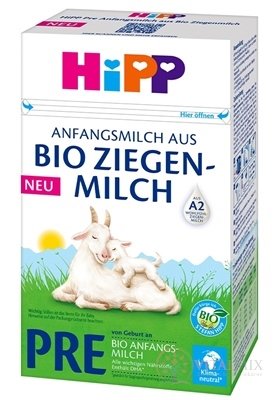 HiPP 1 BIO KOZIE MLIEKO počiatočná mliečna dojčenská výživa (od narodenia) 1x400 g