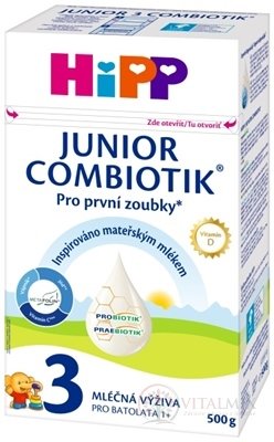 HiPP 3 JUNIOR COMBIOTIK mliečna výživa pre batoľatá (od 1 roka ) 1x500 g