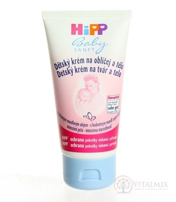 HiPP BabySANFT Krém na tvár a telo 1x75 ml