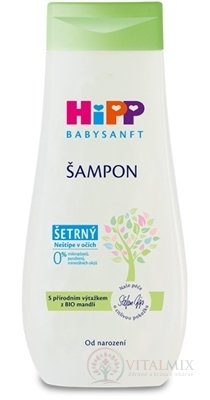 HiPP BABYSANFT Šampón šetrný, s výťažkom z Bio mandlí (inov.2022) 1x200 ml