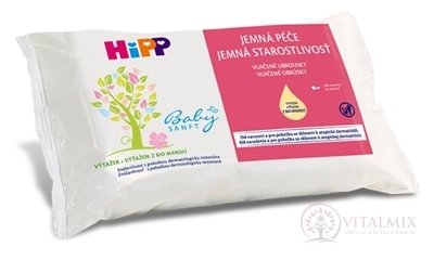 HiPP BabySANFT Vlhčené obrúsky jemná starostlivosť, čistiace 1x56 ks