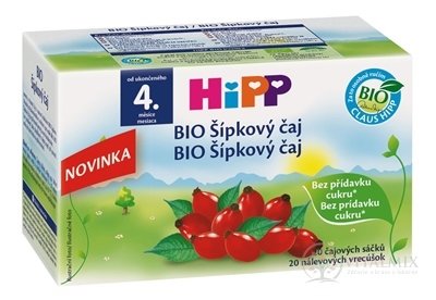 HiPP BIO Šípkový čaj (od ukonč. 4. mesiaca) nálevové vrecúška 20x2 g (40 g)