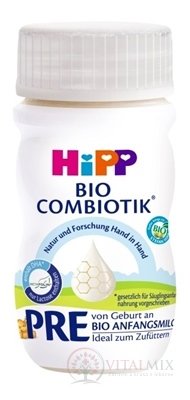 HiPP PRE BIO Combiotik (inov.2021) tekutá počiatočná mliečna dojčenská výživa 24x90 ml