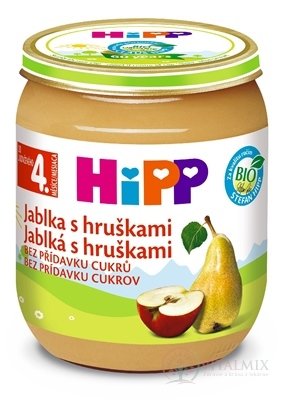 HiPP Príkrm ovocný Jablká s hruškami (od ukonč. 4. mesiaca) 1x125 g